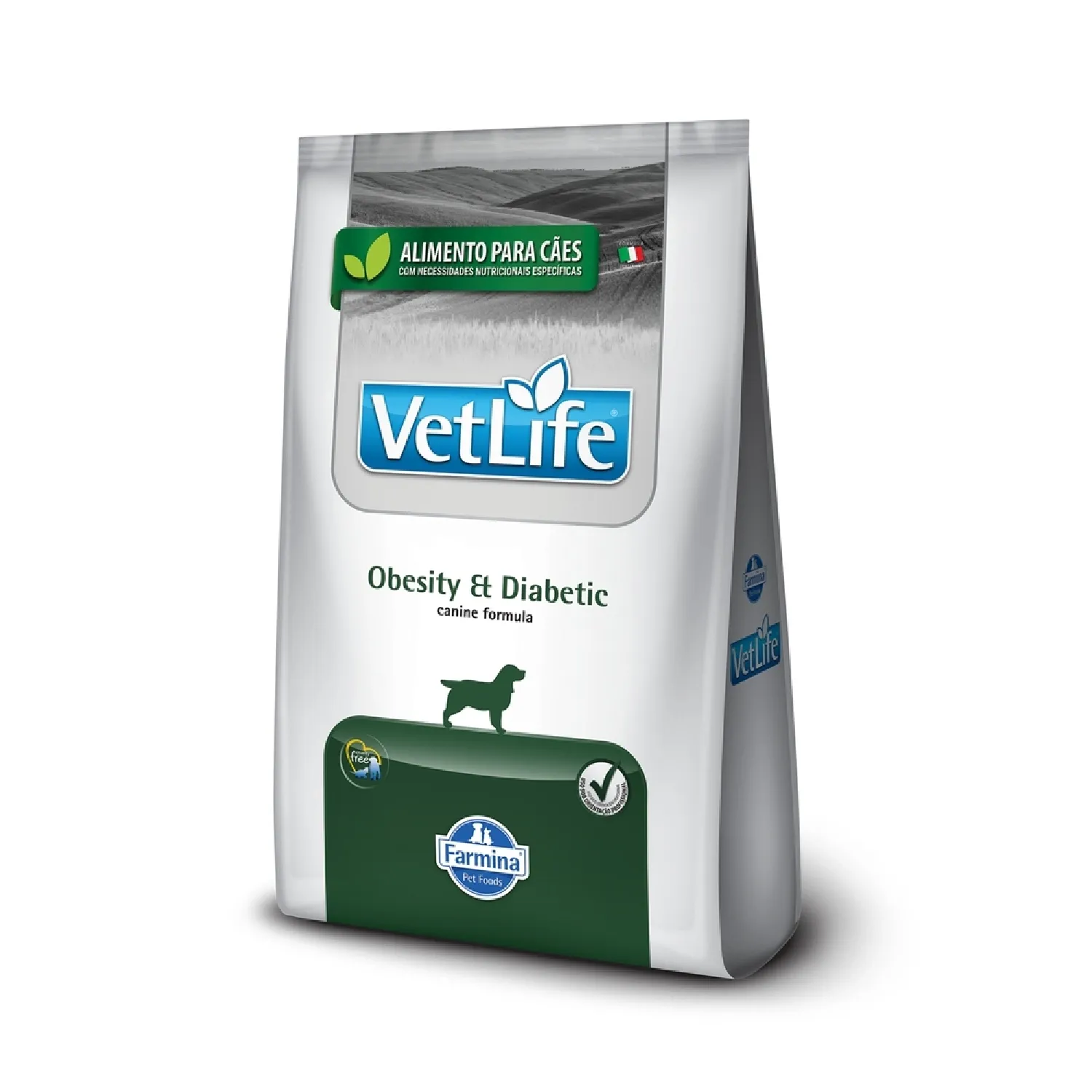 Racao Vet Life Natural Obesity e Diabetic Caes Adultos Obesidade 1